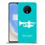 חצוצרה כיסוי מגן קשיח בעיצוב אישי עם השם שלך ל OnePlus 7T יחידה אחת סקרין מובייל