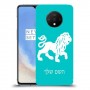 אריה כיסוי מגן קשיח בעיצוב אישי עם השם שלך ל OnePlus 7T יחידה אחת סקרין מובייל