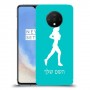 ג'וגלין - אישה כיסוי מגן קשיח בעיצוב אישי עם השם שלך ל OnePlus 7T יחידה אחת סקרין מובייל