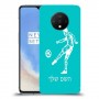 שחקן כדורגל כיסוי מגן קשיח בעיצוב אישי עם השם שלך ל OnePlus 7T יחידה אחת סקרין מובייל