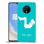 אימון ספורט - אישה כיסוי מגן קשיח בעיצוב אישי עם השם שלך ל OnePlus 7T יחידה אחת סקרין מובייל