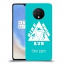 טריאתלון כיסוי מגן קשיח בעיצוב אישי עם השם שלך ל OnePlus 7T יחידה אחת סקרין מובייל