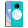 כדורעף - כדור כיסוי מגן קשיח בעיצוב אישי עם השם שלך ל OnePlus 7T יחידה אחת סקרין מובייל