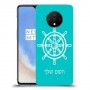 הגה - קפטן - ים כיסוי מגן קשיח בעיצוב אישי עם השם שלך ל OnePlus 7T יחידה אחת סקרין מובייל