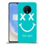 סמיילי כיסוי מגן קשיח בעיצוב אישי עם השם שלך ל OnePlus 7T יחידה אחת סקרין מובייל