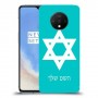 מגן דוד - ישראל כיסוי מגן קשיח בעיצוב אישי עם השם שלך ל OnePlus 7T יחידה אחת סקרין מובייל