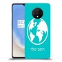 עולם כיסוי מגן קשיח בעיצוב אישי עם השם שלך ל OnePlus 7T יחידה אחת סקרין מובייל