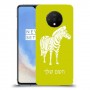 זברה כיסוי מגן קשיח בעיצוב אישי עם השם שלך ל OnePlus 7T יחידה אחת סקרין מובייל