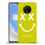 סמיילי כיסוי מגן קשיח בעיצוב אישי עם השם שלך ל OnePlus 7T יחידה אחת סקרין מובייל