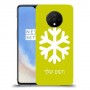 שלג כיסוי מגן קשיח בעיצוב אישי עם השם שלך ל OnePlus 7T יחידה אחת סקרין מובייל