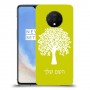 עץ כיסוי מגן קשיח בעיצוב אישי עם השם שלך ל OnePlus 7T יחידה אחת סקרין מובייל