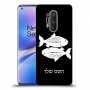 דגים כיסוי מגן קשיח בעיצוב אישי עם השם שלך ל OnePlus 8 Pro יחידה אחת סקרין מובייל