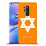 מגן דוד - ישראל כיסוי מגן קשיח בעיצוב אישי עם השם שלך ל OnePlus 8 Pro יחידה אחת סקרין מובייל