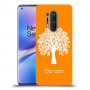 עץ כיסוי מגן קשיח בעיצוב אישי עם השם שלך ל OnePlus 8 Pro יחידה אחת סקרין מובייל