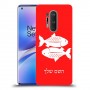 דגים כיסוי מגן קשיח בעיצוב אישי עם השם שלך ל OnePlus 8 Pro יחידה אחת סקרין מובייל