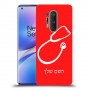 רופא סטטוסקופ כיסוי מגן קשיח בעיצוב אישי עם השם שלך ל OnePlus 8 Pro יחידה אחת סקרין מובייל