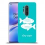 דגים כיסוי מגן קשיח בעיצוב אישי עם השם שלך ל OnePlus 8 Pro יחידה אחת סקרין מובייל