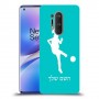כדורגל - אישה כיסוי מגן קשיח בעיצוב אישי עם השם שלך ל OnePlus 8 Pro יחידה אחת סקרין מובייל