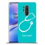 רופא סטטוסקופ כיסוי מגן קשיח בעיצוב אישי עם השם שלך ל OnePlus 8 Pro יחידה אחת סקרין מובייל