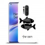 דגים כיסוי מגן קשיח בעיצוב אישי עם השם שלך ל OnePlus 8 Pro יחידה אחת סקרין מובייל