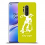 ילד סקייטבורד כיסוי מגן קשיח בעיצוב אישי עם השם שלך ל OnePlus 8 Pro יחידה אחת סקרין מובייל