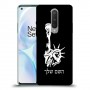 פסל החירות כיסוי מגן קשיח בעיצוב אישי עם השם שלך ל OnePlus 8 יחידה אחת סקרין מובייל