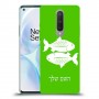 דגים כיסוי מגן קשיח בעיצוב אישי עם השם שלך ל OnePlus 8 יחידה אחת סקרין מובייל
