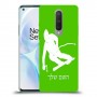 סקִי כיסוי מגן קשיח בעיצוב אישי עם השם שלך ל OnePlus 8 יחידה אחת סקרין מובייל