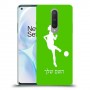 כדורגל - אישה כיסוי מגן קשיח בעיצוב אישי עם השם שלך ל OnePlus 8 יחידה אחת סקרין מובייל