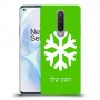 שלג כיסוי מגן קשיח בעיצוב אישי עם השם שלך ל OnePlus 8 יחידה אחת סקרין מובייל