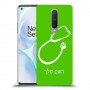 רופא סטטוסקופ כיסוי מגן קשיח בעיצוב אישי עם השם שלך ל OnePlus 8 יחידה אחת סקרין מובייל