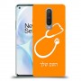 רופא סטטוסקופ כיסוי מגן קשיח בעיצוב אישי עם השם שלך ל OnePlus 8 יחידה אחת סקרין מובייל