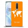 מפת העולם כיסוי מגן קשיח בעיצוב אישי עם השם שלך ל OnePlus 8 יחידה אחת סקרין מובייל