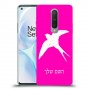 ציפור לבלוע כיסוי מגן קשיח בעיצוב אישי עם השם שלך ל OnePlus 8 יחידה אחת סקרין מובייל