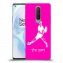 שחקן טניס כיסוי מגן קשיח בעיצוב אישי עם השם שלך ל OnePlus 8 יחידה אחת סקרין מובייל