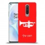 חצוצרה כיסוי מגן קשיח בעיצוב אישי עם השם שלך ל OnePlus 8 יחידה אחת סקרין מובייל