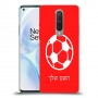 כדורגל - כדור כיסוי מגן קשיח בעיצוב אישי עם השם שלך ל OnePlus 8 יחידה אחת סקרין מובייל