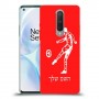 שחקן כדורגל כיסוי מגן קשיח בעיצוב אישי עם השם שלך ל OnePlus 8 יחידה אחת סקרין מובייל