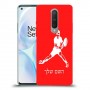 שחקן טניס כיסוי מגן קשיח בעיצוב אישי עם השם שלך ל OnePlus 8 יחידה אחת סקרין מובייל