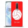 כדורעף - כדור כיסוי מגן קשיח בעיצוב אישי עם השם שלך ל OnePlus 8 יחידה אחת סקרין מובייל