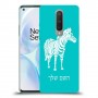 זברה כיסוי מגן קשיח בעיצוב אישי עם השם שלך ל OnePlus 8 יחידה אחת סקרין מובייל