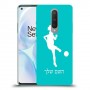 כדורגל - אישה כיסוי מגן קשיח בעיצוב אישי עם השם שלך ל OnePlus 8 יחידה אחת סקרין מובייל
