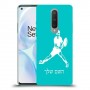 שחקן טניס כיסוי מגן קשיח בעיצוב אישי עם השם שלך ל OnePlus 8 יחידה אחת סקרין מובייל