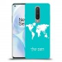 מפת העולם כיסוי מגן קשיח בעיצוב אישי עם השם שלך ל OnePlus 8 יחידה אחת סקרין מובייל