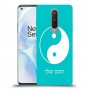 סמל יינג יאנג - סין כיסוי מגן קשיח בעיצוב אישי עם השם שלך ל OnePlus 8 יחידה אחת סקרין מובייל