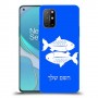 דגים כיסוי מגן קשיח בעיצוב אישי עם השם שלך ל OnePlus 8T יחידה אחת סקרין מובייל