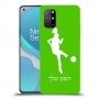 כדורגל - אישה כיסוי מגן קשיח בעיצוב אישי עם השם שלך ל OnePlus 8T יחידה אחת סקרין מובייל
