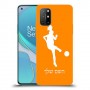 כדורגל - אישה כיסוי מגן קשיח בעיצוב אישי עם השם שלך ל OnePlus 8T יחידה אחת סקרין מובייל
