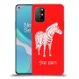 זברה כיסוי מגן קשיח בעיצוב אישי עם השם שלך ל OnePlus 8T יחידה אחת סקרין מובייל