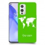 מפת העולם כיסוי מגן קשיח בעיצוב אישי עם השם שלך ל OnePlus 9 יחידה אחת סקרין מובייל